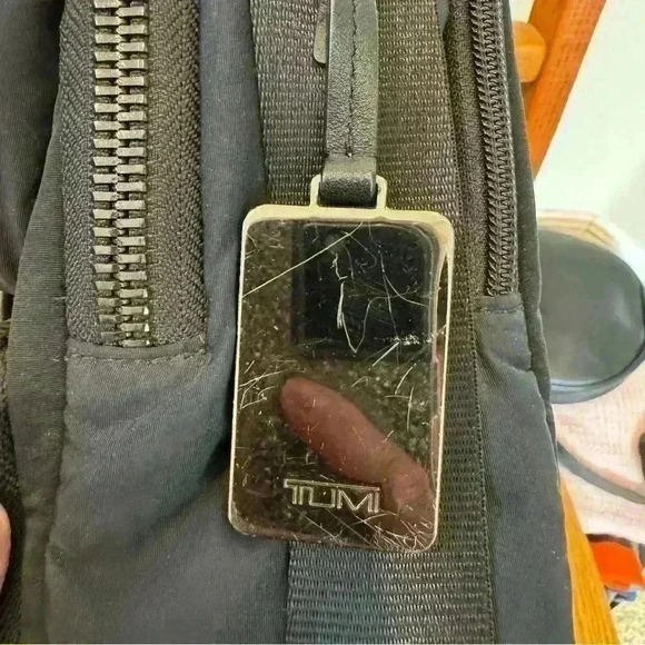 Tumi Voyageur Cassidy Satchel in Dark Navy Luggage Sleeve Dark Silver Hardware - Picture 14 of 16